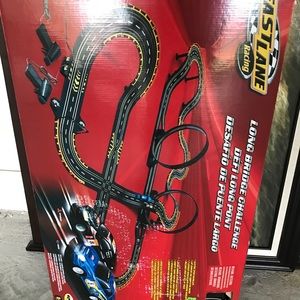 RC car racing track and cars