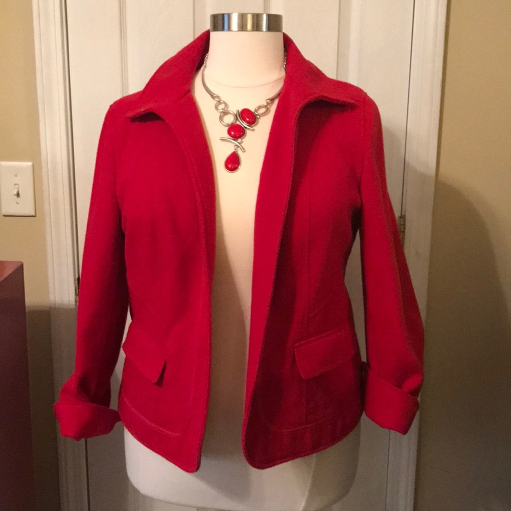 Chico's red blazer