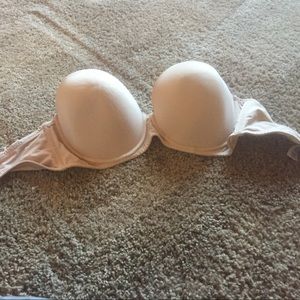 Nude strapless bra