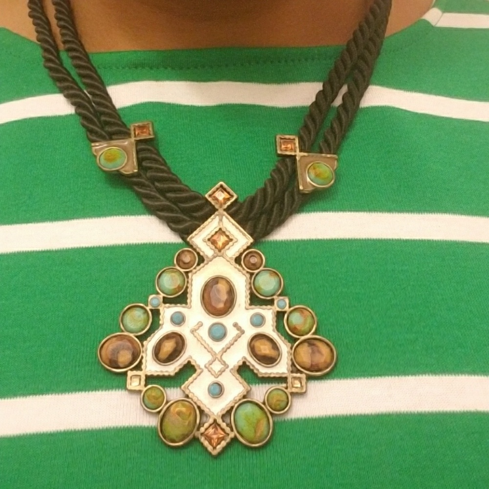 Aztec rope necklace