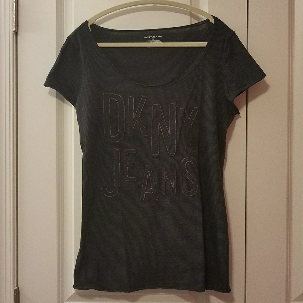 DKNY Jeans Scoop-Neck Top Large