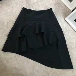 linen cropped skirt