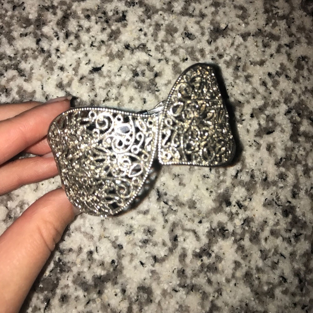 Silver leaf bracelet