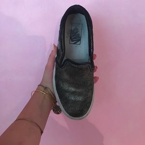 Vans metallic slip-on