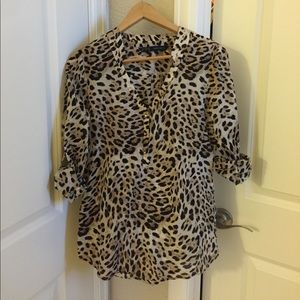 Zara leopard print tunic