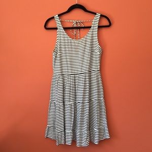 Tiered Striped Dress