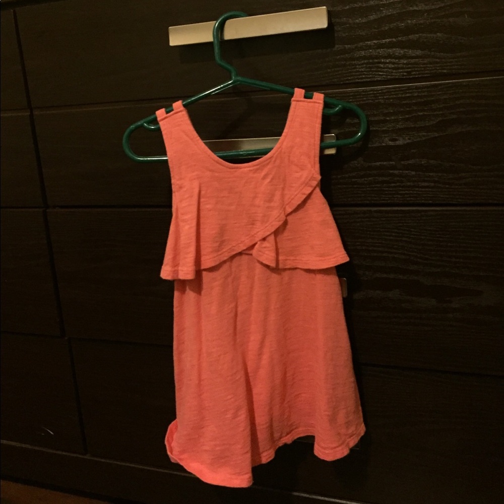 Burnt orange toddler dress
