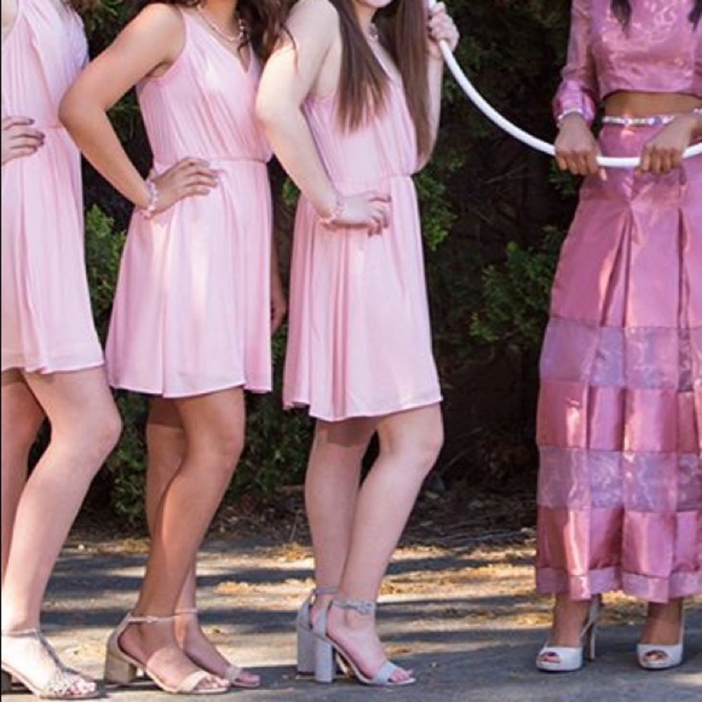 Blush Pink silk dress