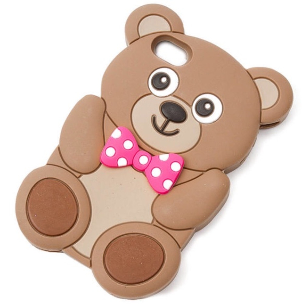 ♡ SALE claire's silicone teddy bear iphone 6 case