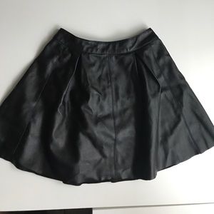 F21 Mini Faux Leather Skirt