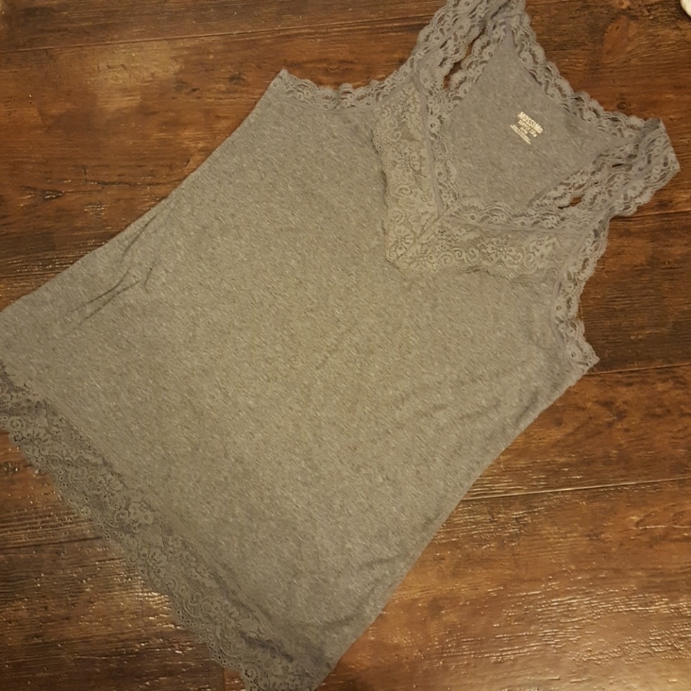 Racerback tank with Lace