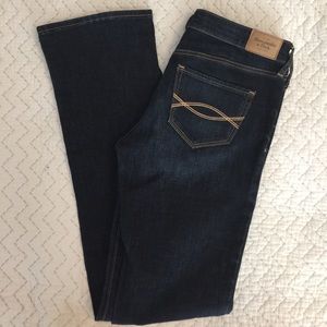 A&F bootcut dark wash jeans
