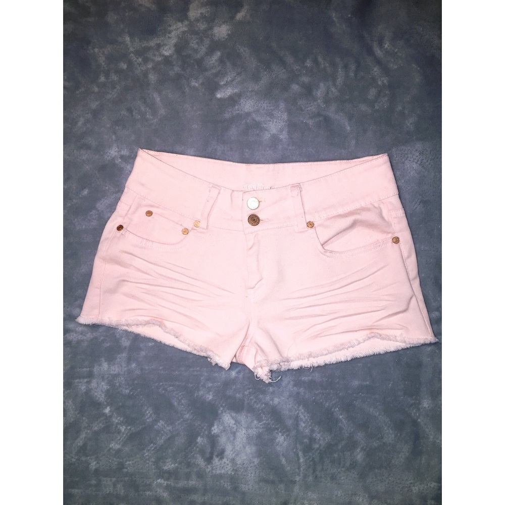 Charlotte Russe Pink Fringe Short Shorts