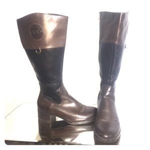 Etienne Aigner wide calf knee high boots