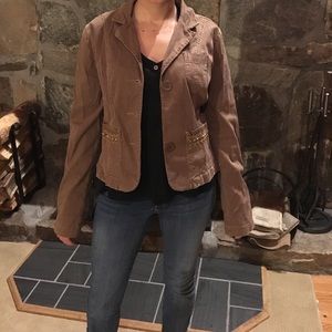 Adorable brown jean jacket!