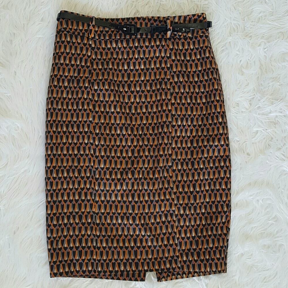 Mossimo Career Skirt With Belt Size 6