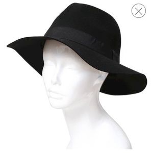 Black Wool Panama Hat