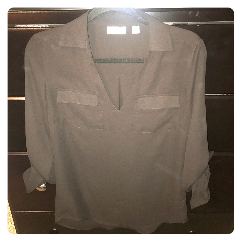 BLACK NEW YORK AND COMPANY BLOUSE -XS