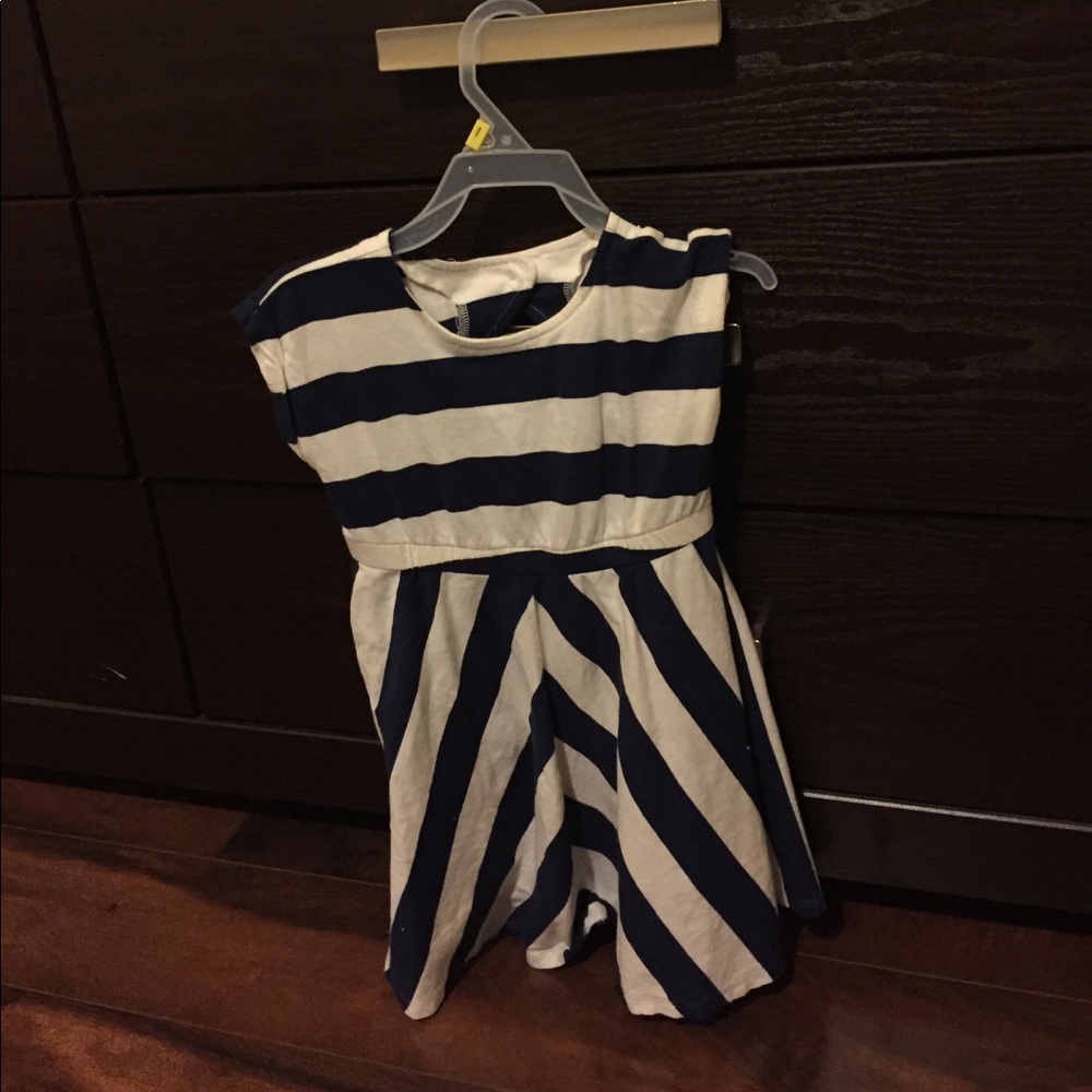 Blue striped dress. 3T