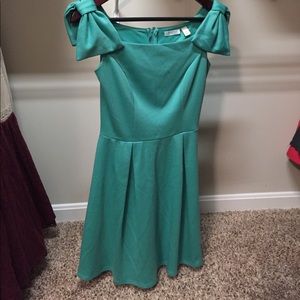 Francesca's Collection Bow Green Mermaid Dress