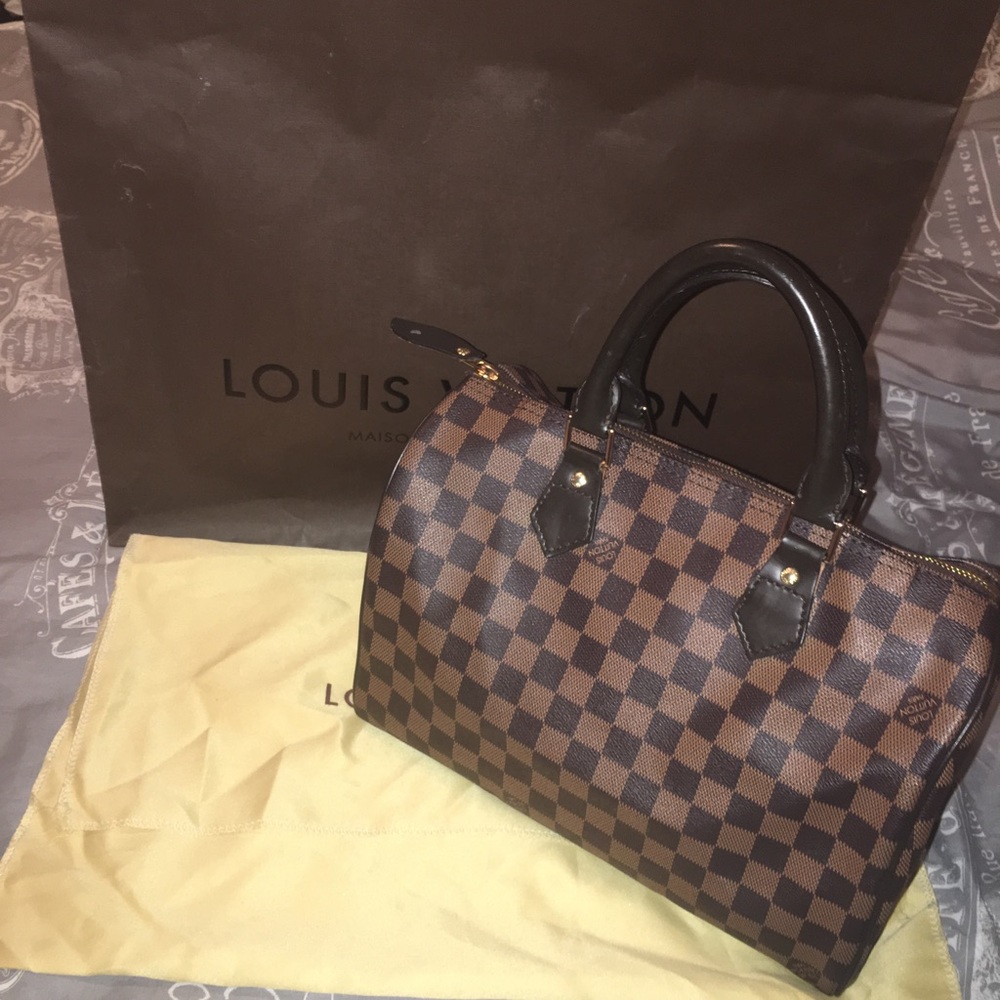 Louis Vuitton Speedy 25 Damier Ebene Canvas