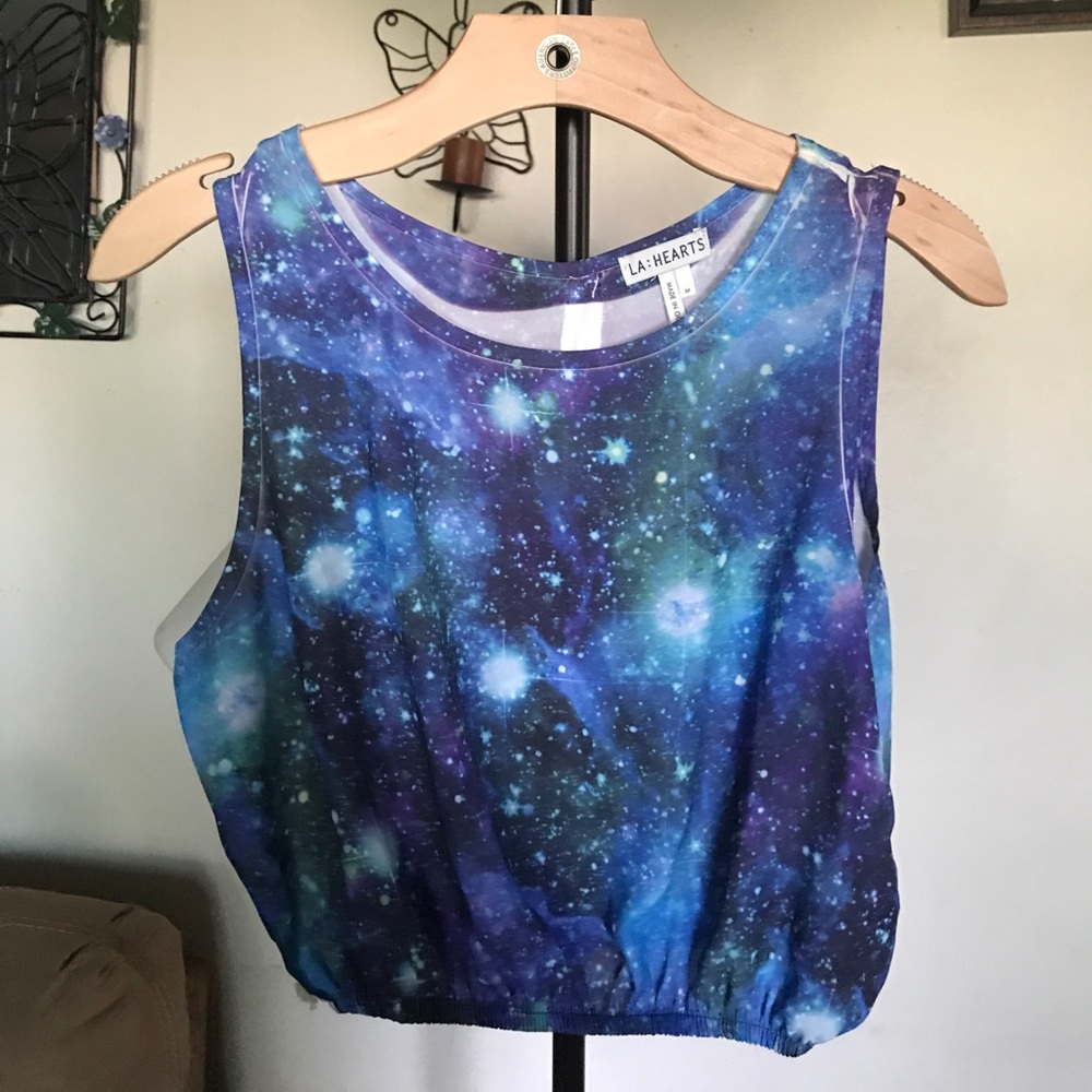 LA Hearts crop top size M