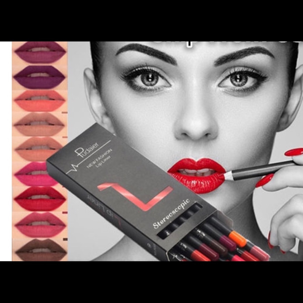 New 12 pc Pudaier lip liners