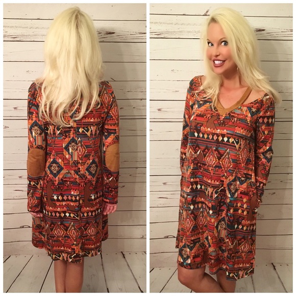 LAST 1! 💕So soft brushed fabric swing dress - Picture 3 of 3