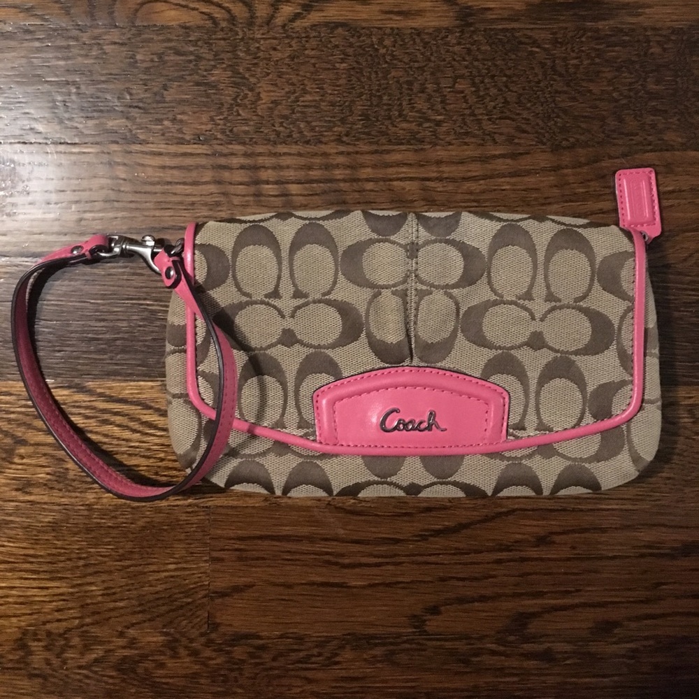 Large Authentic Coach Wristlet