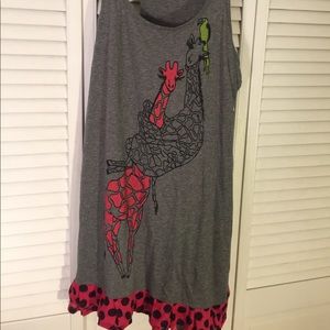 Forever 21 Large Polka Dot Giraffe Tank