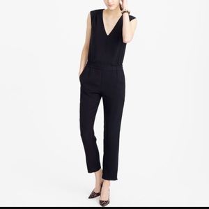 🆕J. Crew Drapey V-neck black jumpsuit 10