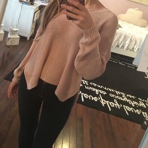 pretty light pink sweater