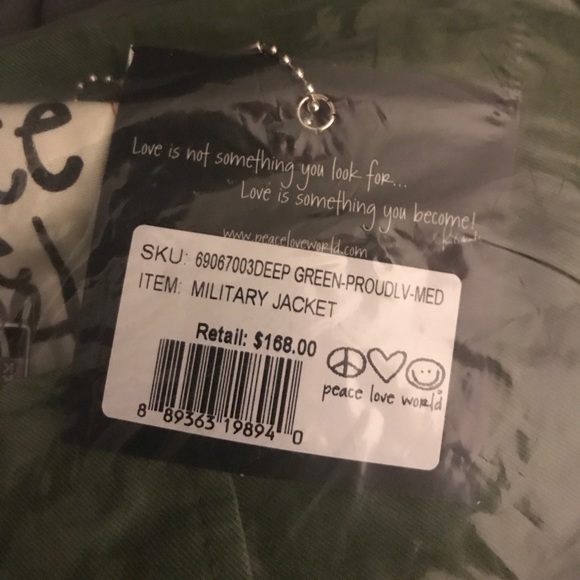 1 LEFT “Proud Supporter of Love” Military Jacket❤️ - Picture 6 of 6