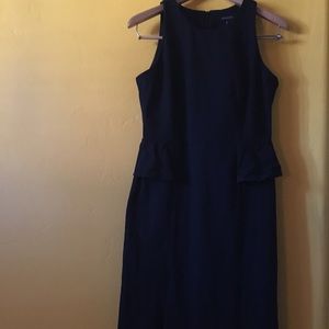 Banana Republic Side peplum black dress