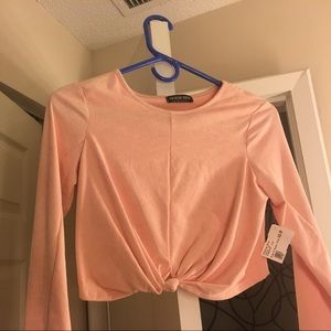 Knotted crop top