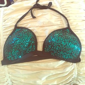 Sequin bikini top