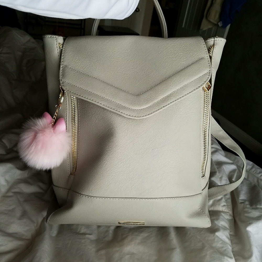 Rampage gray leather back pack