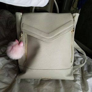 Rampage gray leather back pack