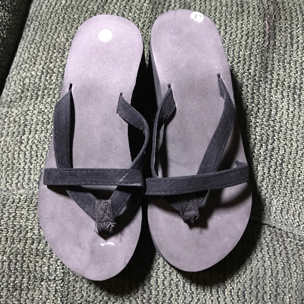 Black dress sandals, Never worn