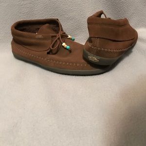 Vans Mohikan Fleece Bison , Suede Moccasin Shoes