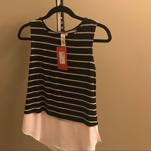 Stripe Double Layer Tank
