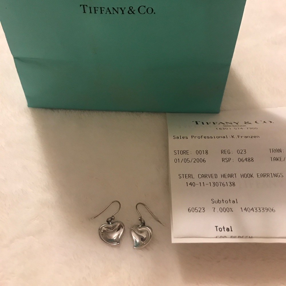 Authentic Tiffany Silver Earrings