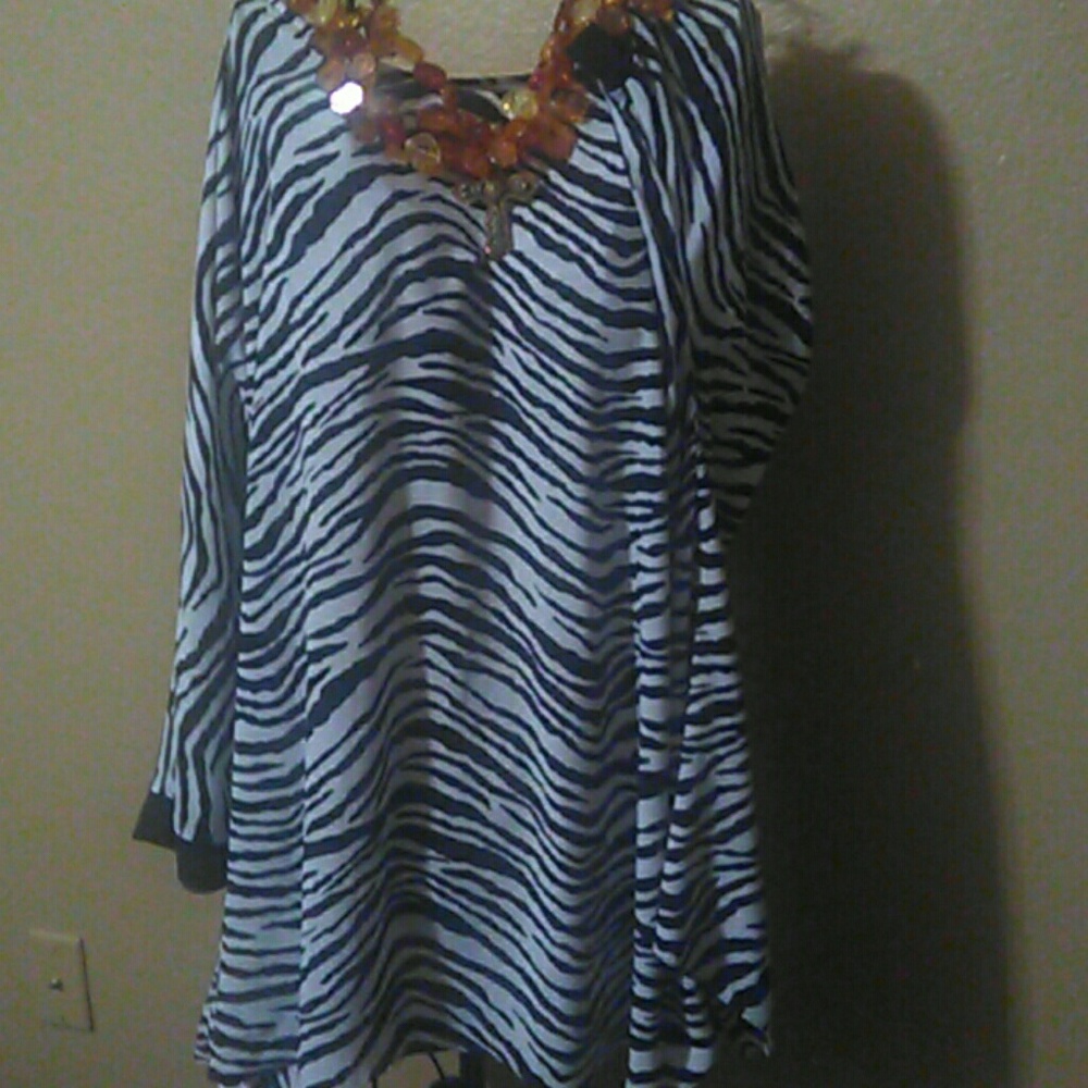 Striped Swag Top