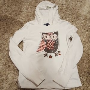 Owl Gap pull over hooded shirt