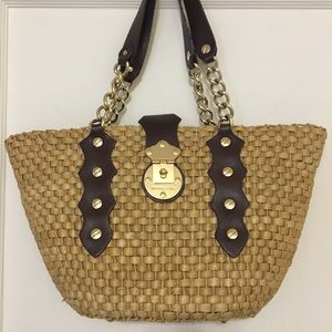 MICHAEL KORS SANTORINI BASKET BAG LARGE