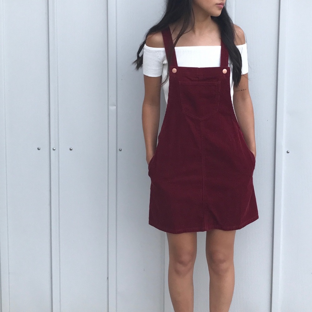 Corduroy Overall Dress