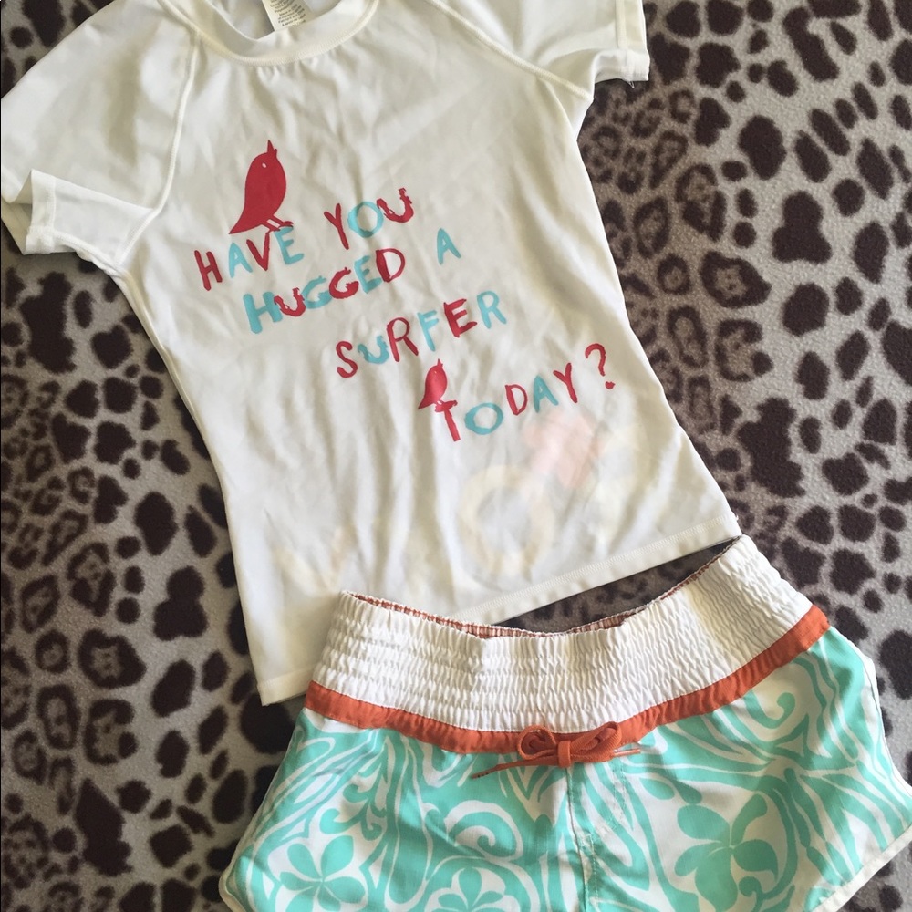 Roxy Rash Guard "Have You Hugged a Surfer Today?"