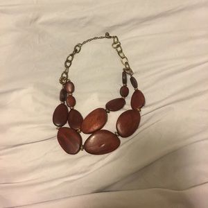 Chunky wooden necklace