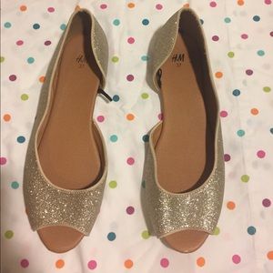 H&M open toe flats