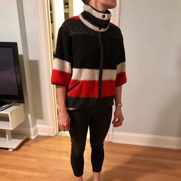 Barney's Wool Stripe Jacket Perfect for Fall 🍁 - Picture 1 of 5